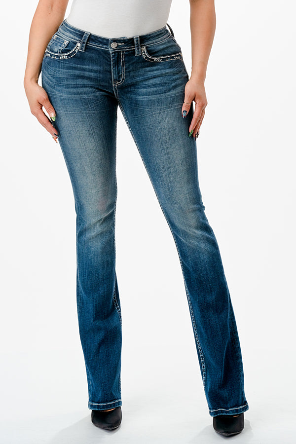 Grace and Lace - The Non-Distressed Favorite Girlfriend Jeans are casual,  comfortable, and relax with wear without losing an ounce of style and new  dark wash is classically perfect for everyday styling.