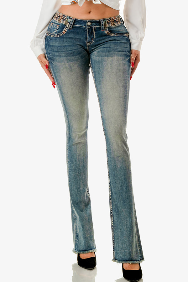jeans with pocket bling - grace in la denim