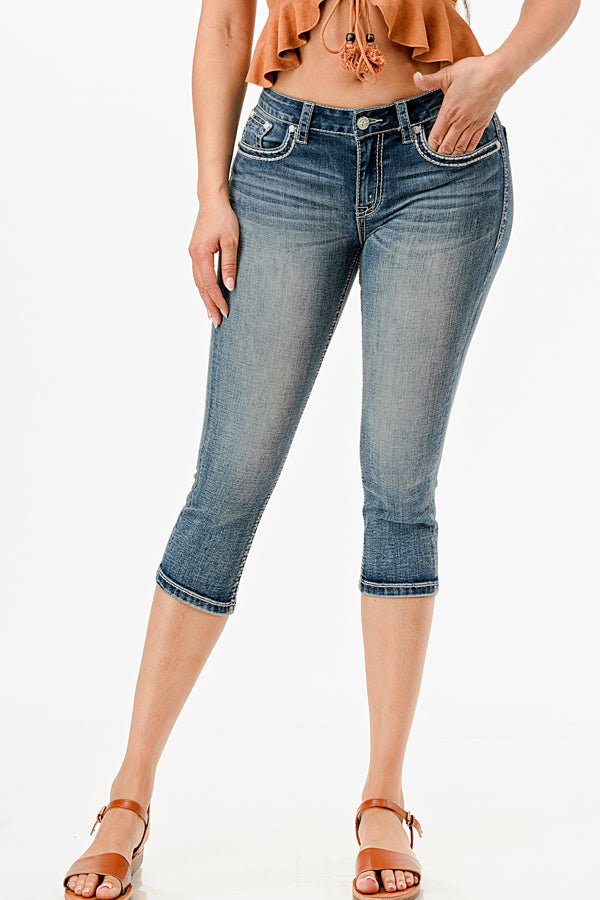 Grace & Lace Premium Denim High Waisted Mom Jean Distressed Light Mid –  Specialty Design Company