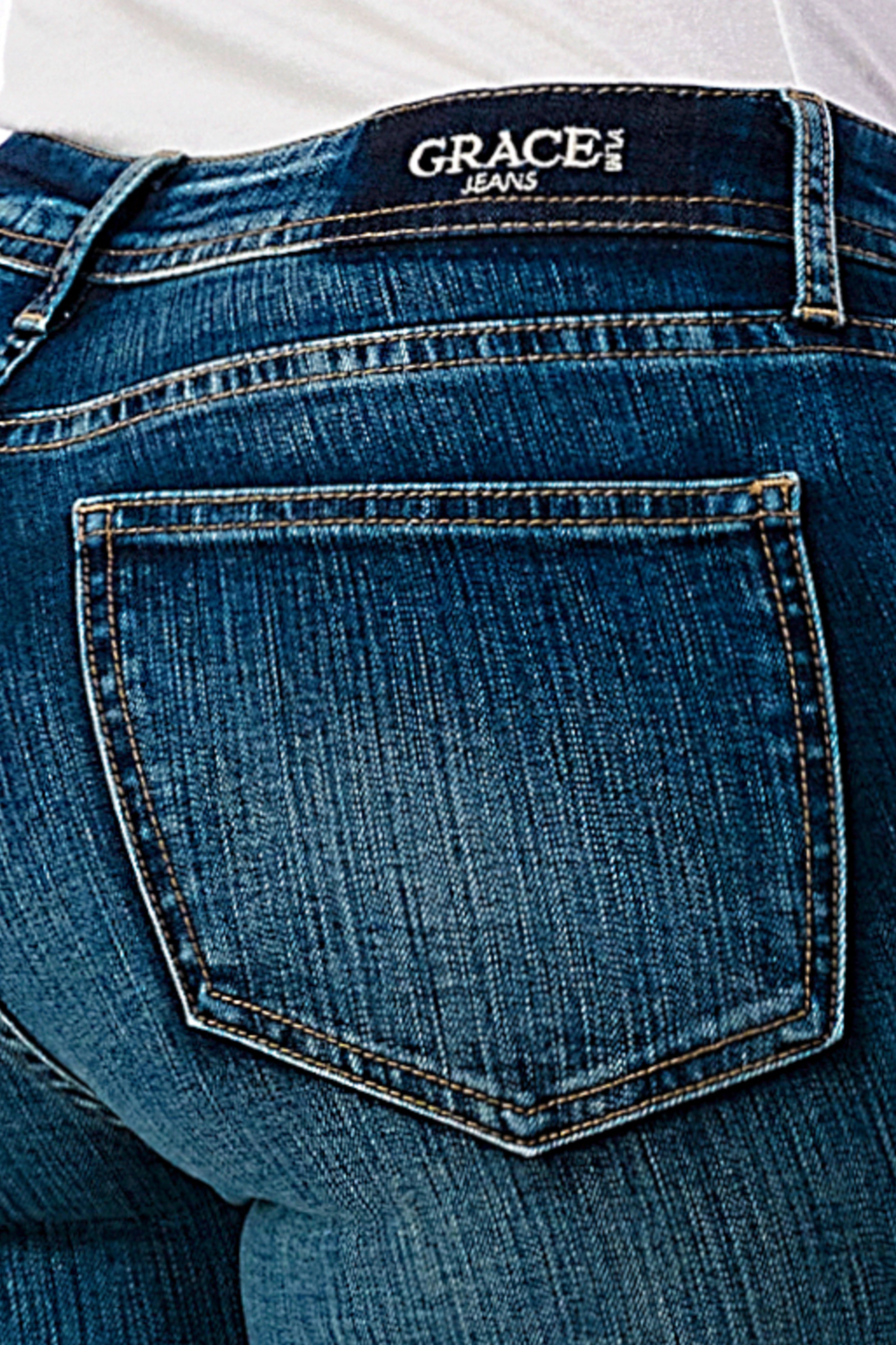 Basic 5 Pockets Med Blue Mid Rise Skinny Jeans